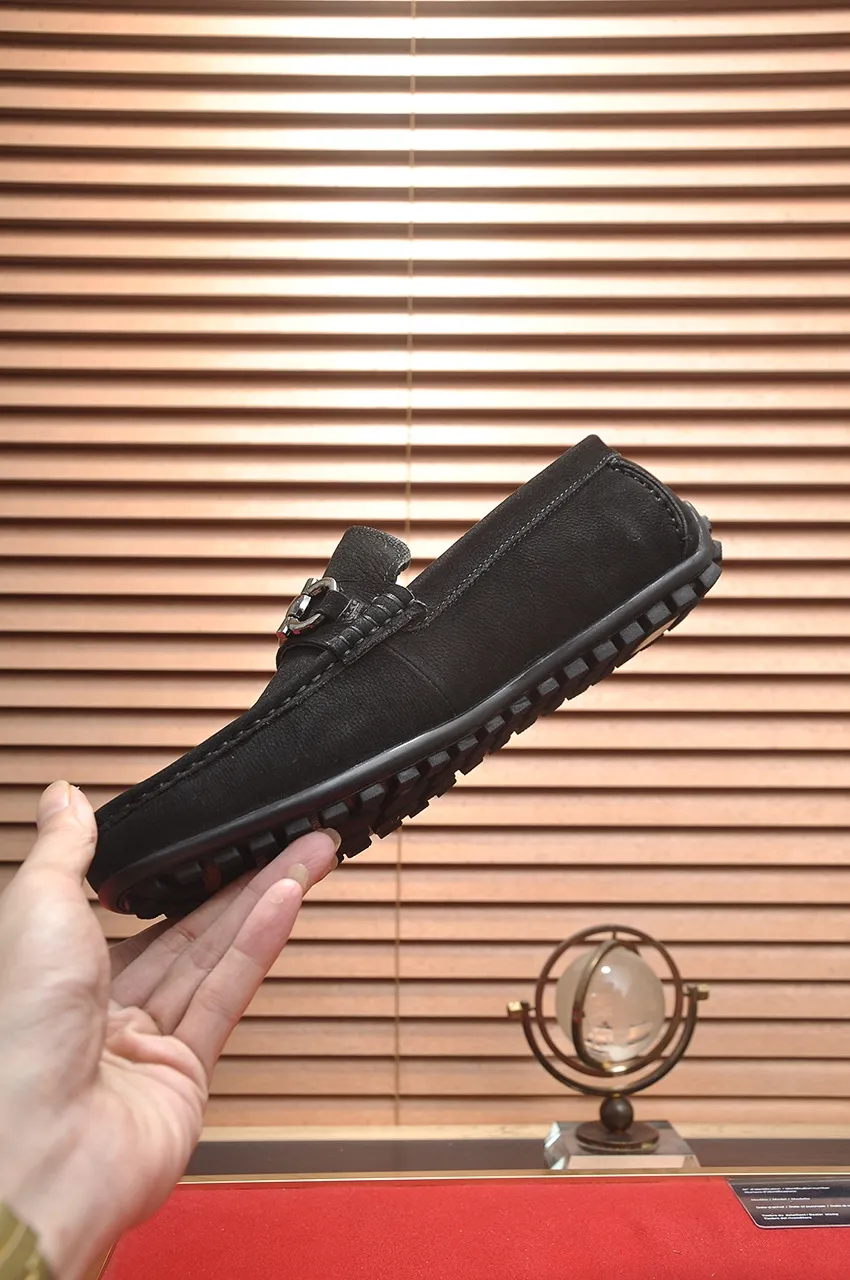 Men's shoes 💰460💶 [Ferragamo/Ferragamo] The latest model in the counter. Original imported open-sided fine cowhide hand-woven + imported 🐂 cowhide + original luxury metal buckle + original combination outsole. No pressure in comparison 38--44🎉